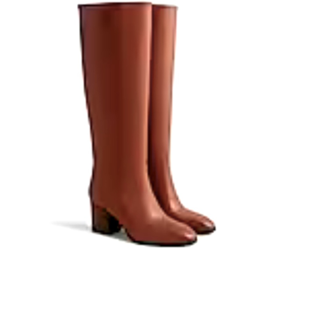 New in Box J Crew Sadie Tall Boot, 9.5, Rich Oak